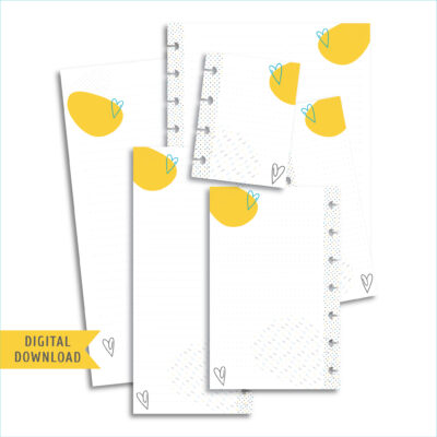 My Cozy Notes Note Planner Pages. Instant Download.