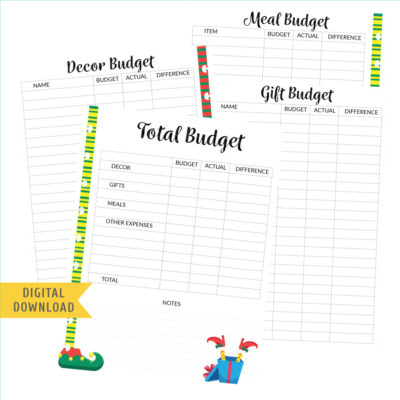 Christmas Budget Planner Pages