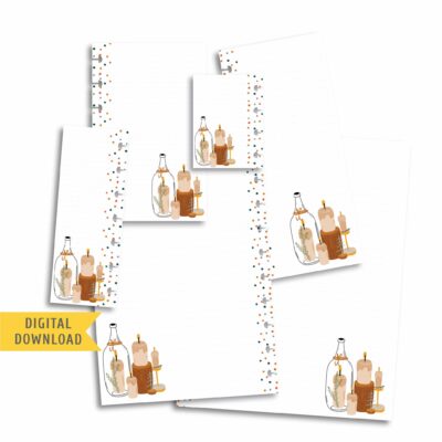Cozy Candle Note Planner Pages