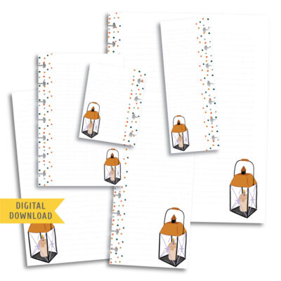 Hygge Candle Note Planner Pages