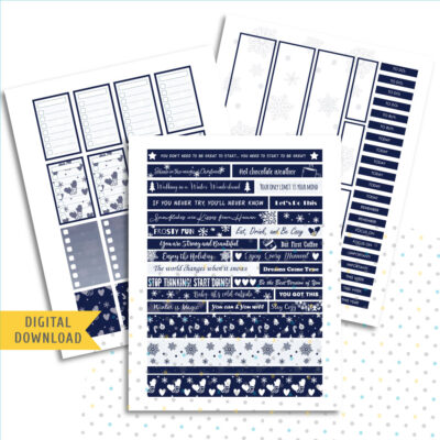 Frame and Sign Stickers. Printable Planner Stickers.