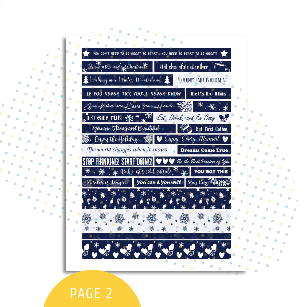 Frame and Sign Stickers. Printable Planner Stickers. - MY COZY PLANNER
