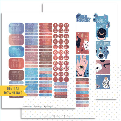 February Sticker Kit