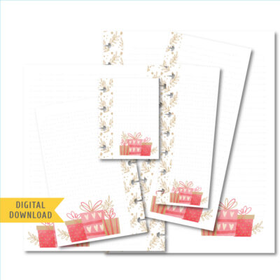 Valentine's Gifts Note Planner Pages. Instant Download.