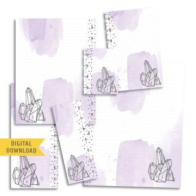 Magical Crystal Planner Pages