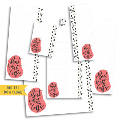 But First Coffe Note Planner Pages