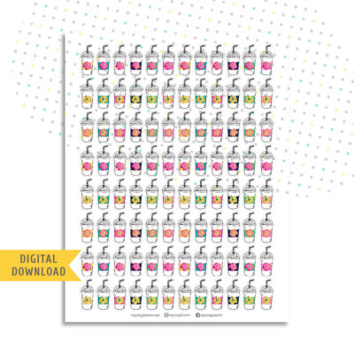 Tropical Summer Shake Stickers