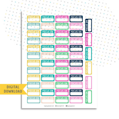 Tropical Summer Focus Stickers