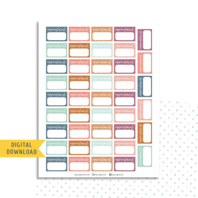 Appointment Reminder Stickers