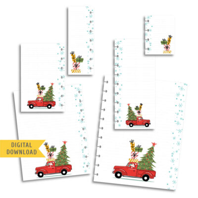 ะกhristmas Car Note Planner Pages. Instant Download.