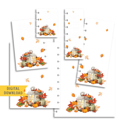 Autumn Bouquet Note Planner Pages. Instant Download.