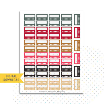 Stylish Habit Tracker Planner Stickers. Printable Planner Stickers.