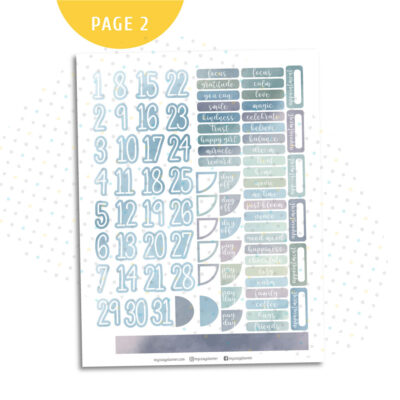 August Sticker Kit. Printable Planner Stickers. - MY COZY PLANNER