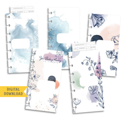 Fine Flowers Cash Envelope Kit. Printable Planner Envelopes.