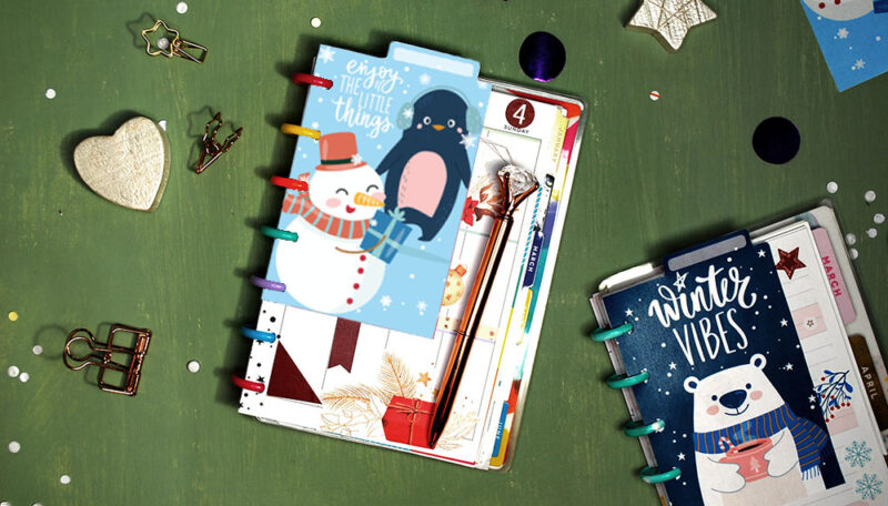 Free Winter Planner Bookmark