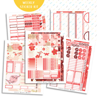 Japanese Sakura Planner Printable Pack: Weekly Kit