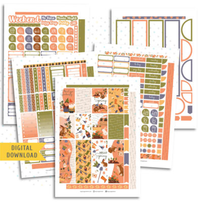 The Love of Gardening Sticker Kit. Printable Planner Stickers.