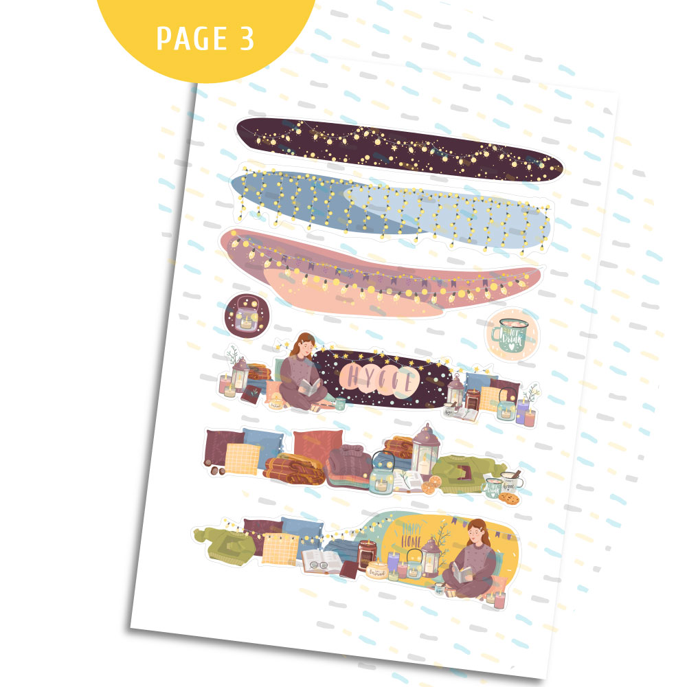 Cozy Home Monthly Sticker Kit. Printable Planner Stickers. - MY COZY ...